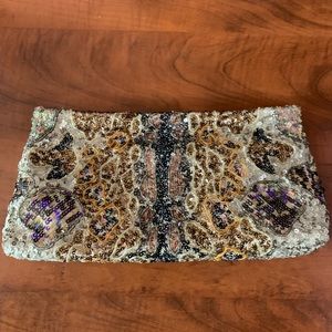 Club Monaco Beaded clutch